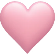 Pastel pink love heart sticker