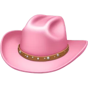 Light pink cowgirl hat sticker