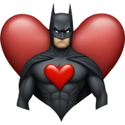 Batman heart sticker