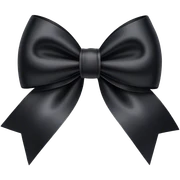 Black bow sticker