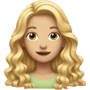 girl with blonde hair  sticker