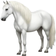 White horse diety sticker
