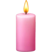 light pink candle sticker