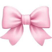Baby pink bow sticker