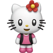 Pochaco hello kitty sticker