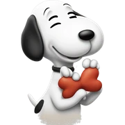 Snoopy blowing a kiss sticker