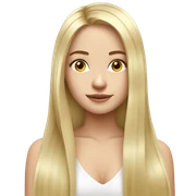 Super long blond hair Russian girl  sticker