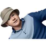 boy in a hat indoors sticker