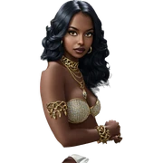 dark beauty in jewelry sticker