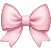 light pink bow sticker