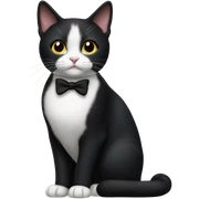 Tuxedo cat sticker