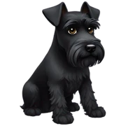 black miniature schnauzer sticker