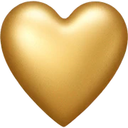 gold heart sticker