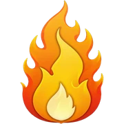 Fire outline  sticker