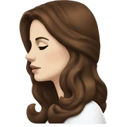 Lana del Rey side profile sad  sticker
