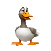 Goose on a plane sticker