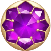 round jewel sticker