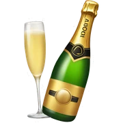 champagne sticker