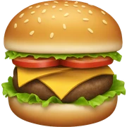 hamburger sticker