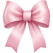 light pink ribbon bow sticker