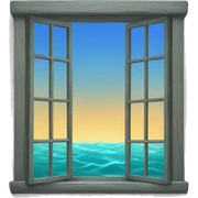 Sea window sticker