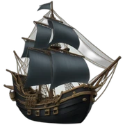 Black Pearl Ship sticker