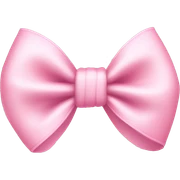 baby pink bow sticker