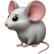 mouse heart sticker