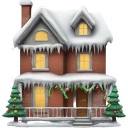Christmas house sticker