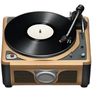record-player sticker
