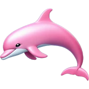 Pink dolphin  sticker
