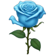 ice blue rose sticker