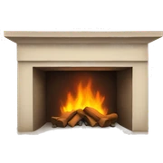 Fireplace sticker