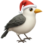 christmas bird  sticker