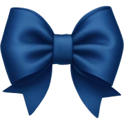 Navy blue bow  sticker