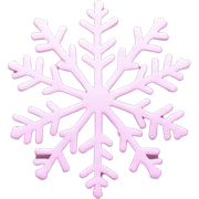 pastel pink snowflake  sticker