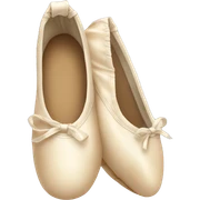 beige ballet shoes sticker