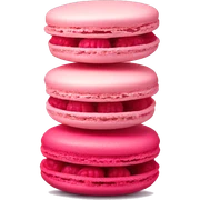 raspberry macaron sticker