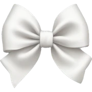 White bow sticker