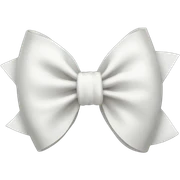 White bow sticker