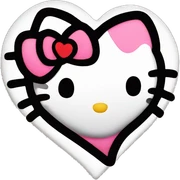 Hello kitty heart sticker
