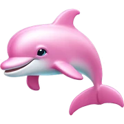 Pastel-pink-colors-dolphin sticker
