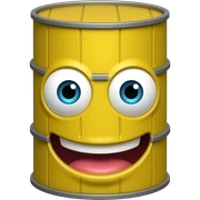 A freaky yellow barrel sticker