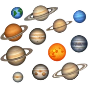 solar system sticker