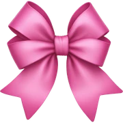 Pink bow sticker