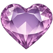 Diamond heart sticker