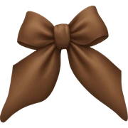 brown bow sticker