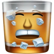 Ice in whiskey sticker