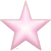 pale pink star sparkle sticker