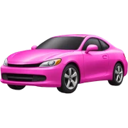 Pink car sticker